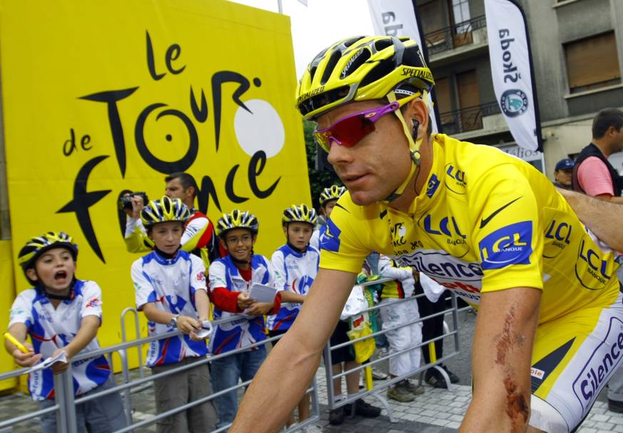 In maglia gialla prima della 12esima tappa del 95esimo Tour de France (REUTERS)